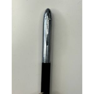 Vintage Sheaffer Fountain Pen Black and Chrome Stainless Steel Nib
